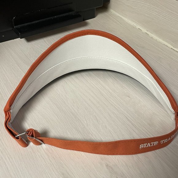 NEW State Traditions Orange Visor w/ White Embroidered State of Texas UT Austin - Picture 2 of 5
